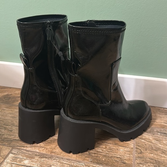 Zara Black Heeled Boots - Picture 3 of 7